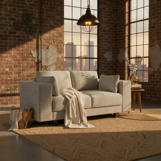 Foto 1 | Foto 1 | Sillón Coprire Tuki 2 Plazas Tela Gris Claro