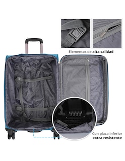 Foto 4 | Foto 4 | Maleta Us Urban de Tela 28 Pulgadas Azul Claro