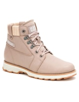 Bota Casual Caterpillar Rosa Piel Para Mujer