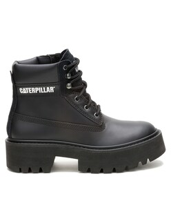 Foto 2 | Foto 2 | Bota Casual Caterpillar Negro Piel Para Mujer