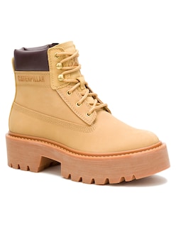 Foto 1 | Foto 1 | Bota Casual Caterpillar Amarillo Piel Para Mujer