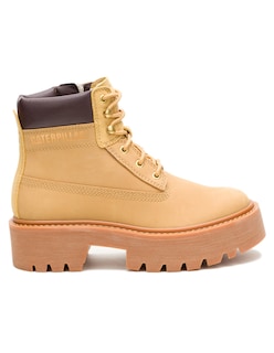 Foto 2 | Foto 2 | Bota Casual Caterpillar Amarillo Piel Para Mujer