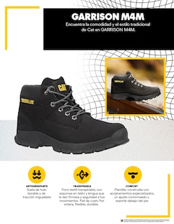 Foto 5 | Foto 5 | Bota Casual Caterpillar Negro Piel Para Hombre