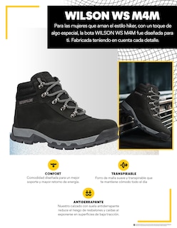 Foto 5 | Foto 5 | Botín Casual Caterpillar Negro Piel Para Mujer