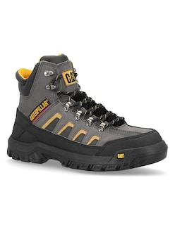 Foto 1 | Foto 1 | Bota De Trabajo Caterpillar Gris Piel Para Hombre