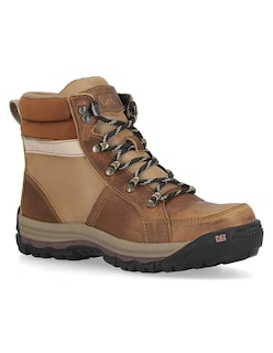 Foto 1 | Foto 1 | Bota De Trabajo Caterpillar Café Piel Para Mujer