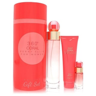 Foto 1 | Foto 1 | Set De Regalo Perfume Perry Ellis 360 Coral Deluxe Para Mujer Floral Afrutado 3 Piezas