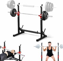 Rack para Sentadillas Ajustable para Entrenamiento con Pesas, Bluelander