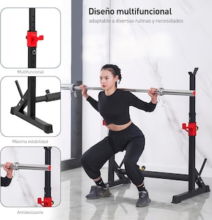Foto 3 | Foto 3 | Rack para Sentadillas Ajustable para Entrenamiento con Pesas, Bluelander