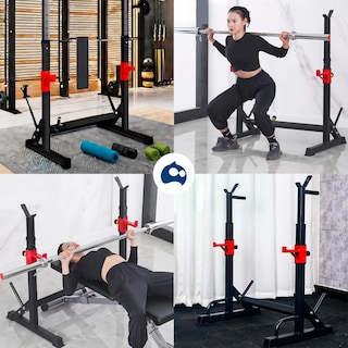 Foto 5 | Foto 5 | Rack para Sentadillas Ajustable para Entrenamiento con Pesas, Bluelander