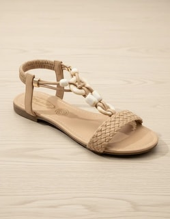 Foto 3 | Foto 3 | Sandalias Golden Shoes 2650 Maquillaje Suela Plana De Mujer