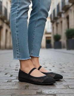 Foto 4 | Foto 4 | Balerinas Maquech 0620 Negro Transpirables Para Mujer