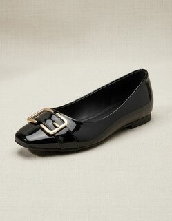 Foto 4 | Foto 4 | Balerinas Golden Shoes Cd-205 Negro Charol Para Mujer