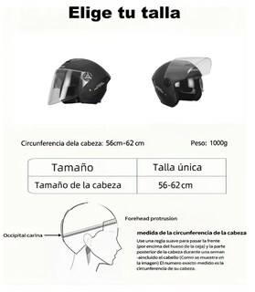 Foto 4 | Foto 4 | Casco Abatible Doble Visera de Abs Negro