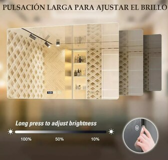 Foto 3 | Foto 3 | Espejo De Tocador Led Inteligente Color Plateado