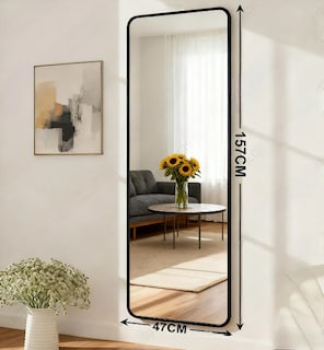 Foto 2 | Foto 2 | Espejo De Pared Completo Versátil Negro