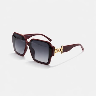 Foto 1 | Foto 1 | Gafas De Sol Genéricas Square Maroon Sun106 F3017 Uv400 - Venta Internacional.