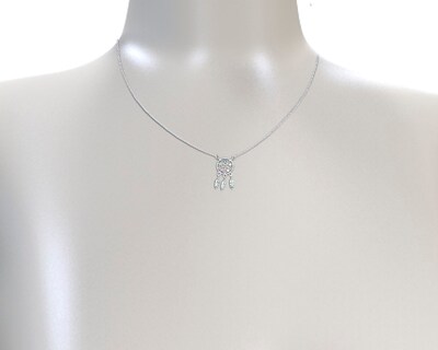 Foto 5 | Foto 5 | Collar Gargantilla Atrapa Sueños Con Circonias 45cm Horoz Plata .925 V7 Cp639