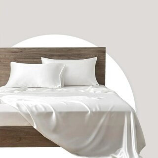 Foto 3 | Foto 3 | Par de Fundas de Almohada De Satén Eo Safe Imports Esi-24197 Blanco