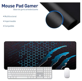 Foto 2 | Foto 2 | Mouse Pad Gamer Profesional Alfombrilla De Ratón Eo Safe Imports Esi-24730 Azul