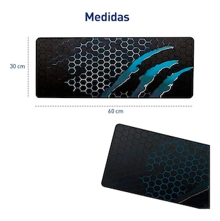 Foto 4 | Foto 4 | Mouse Pad Gamer Profesional Alfombrilla De Ratón Eo Safe Imports Esi-24730 Azul