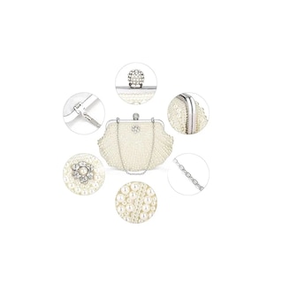 Foto 2 | Foto 2 | Bolso De Noche Perlas Para Fiesta Blanco