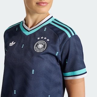 Foto 5 | Foto 5 | Jersey Visitante Alemania 26 Adidas Azul Mujer
