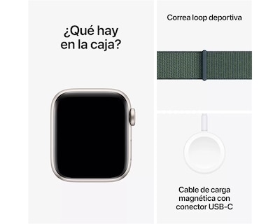 Foto 5 | Foto 5 | Smartwatch Apple Watch Se 2 Gps 40mm Blanco Estelar Correa Verde