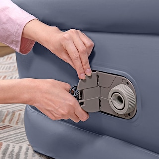 Foto 5 | Foto 5 | Colchon Inflable Bestway Individual Doble Altura Con Bomba Gris Oscuro