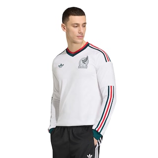 Foto 1 | Foto 1 | Jersey Visitante Selección Nacional De México 26 Manga Larga Adidas Blanco Hombre