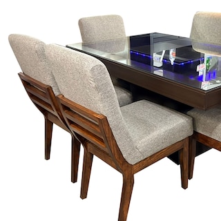 Foto 2 | Foto 2 | Comedor Moderno De 6 Sillas En Mdf Con Iluminación Led Integrada Reinicia 21 Muebles