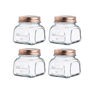 Foto 1 | Foto 1 | Frascos Especieros Vittori Vintage Vidrio 280ml Tapa Rosca 4 Piezas