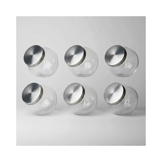 Foto 3 | Foto 3 | Frascos Especieros Brocalito Vidrio 470ml Almacenamiento Caja Con 6 Piezas