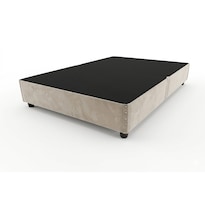 Base De Cama Matrimonial Tapizada Recamaras Hueso Reinicia 21 Muebles