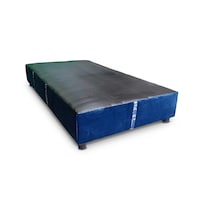 Base De Cama Individual Azul Moderna Firme Reinicia 21 Muebles