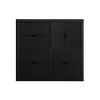 Cajonera Juvenil Cómoda Mueble Guardarropa Chocolate Jade 6 Cajones Reinicia 21 Muebles