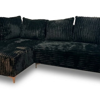 Foto 3 | Foto 3 | Sala Suave Alto Confort Acolchonada Sofá Peluche Negro