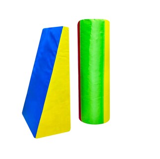 Foto 3 | Foto 3 | Cuña 55x20x40cm Con Rodillo 20x60cm Didacticos Kaikin Estimulacion Temprana Multicolor 2 Piezas