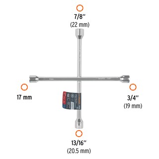 Foto 3 | Foto 3 | Llave Cruz Universal 14'' Cromada Truper 102635