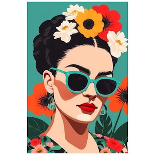 Foto 1 | Foto 1 | Cuadro Decorativo Impreso 60x80cm Frida Khalo