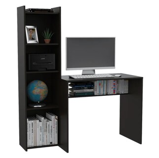 Foto 2 | Foto 2 | Escritorio Para Computadora Y Home Office Con Amplia Superficie De Trabajo Color Wengue | Excelsior