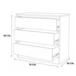 Foto 7 | Foto 7 | Cómoda Cajonera Sahara Hogare Blanco