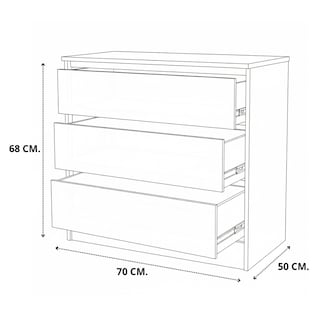 Foto 7 | Foto 7 | Cómoda Cajonera Sahara Hogare Negro