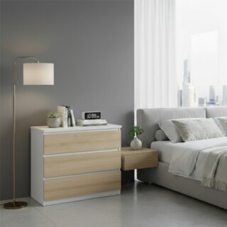 Foto 6 | Foto 6 | Cómoda Cajonera Sahara Hogare Blanco Con Roble