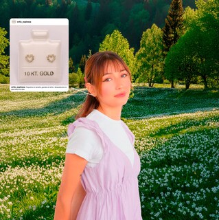 Foto 4 | Foto 4 | Ortiz Espinosa Broquel Corazón De Zirconia De Oro 10k