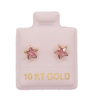 Ortiz Espinosa Broquel Estrella Biselada Rosa De Oro 10k