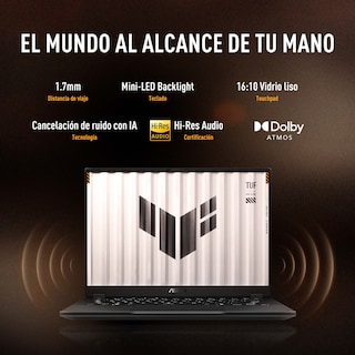 Foto 5 | Foto 5 | Laptop Asus Tuf Gaming A14 Amd Ryzen Ai Max+ 64gb 1tb Ssd 14'' 2.5k Copilot Gris