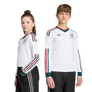 Foto 1 | Foto 1 | Jersey De Visitante Manga Larga De La Selección Nacional De México 26 Adidas Blanco Para Niños