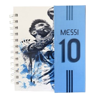 Foto 1 | Foto 1 | Libreta Tapa Dura Leonel Messi Espiral Lateral