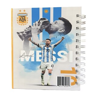Foto 2 | Foto 2 | Libreta Tapa Dura Leonel Messi Espiral Lateral